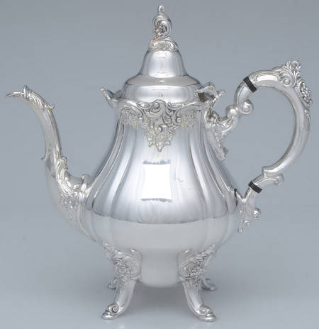 Baroque (Silverplate, Hollowware, Older) Teapot by Wallace Silver