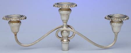 Baroque (Silverplate, Hollowware, Older) Arm for 3-Light Candelabra