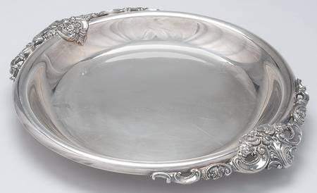 Baroque (Silverplate, Hollowware, Older) 15" Silverplate Buffet Dish/Tray