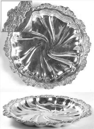 Baroque (Silverplate, Hollowware, Older) 16" Silverplate Buffet Dish/Tray