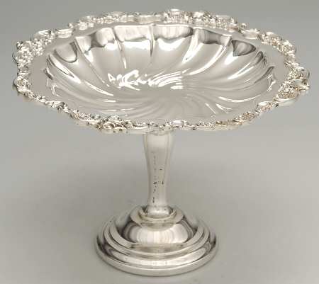 Baroque (Silverplate, Hollowware, Older) Round Compote (Height X Width)