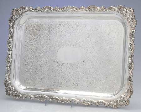Baroque (Silverplate, Hollowware, Older) 18" Rectangular Tray