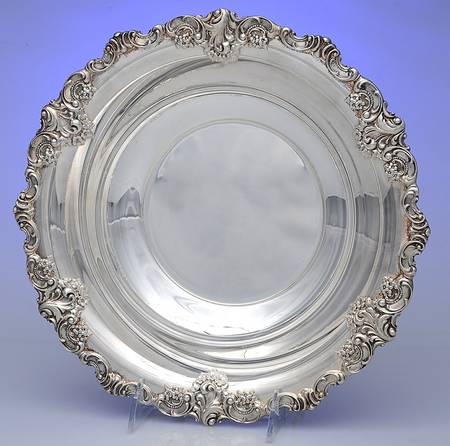 Baroque (Silverplate, Hollowware, Older) 11" Round Vegetable