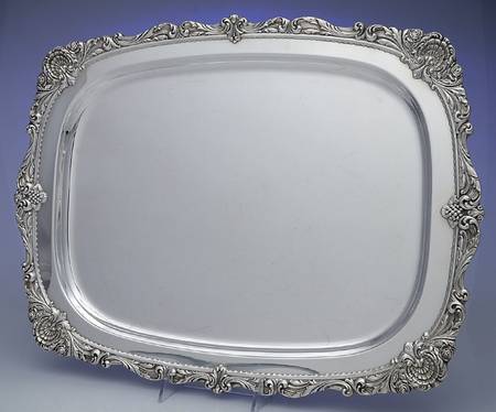 Christopher Wren (Silverplate, Hollowware) Medium Silverplate Waiter Tray