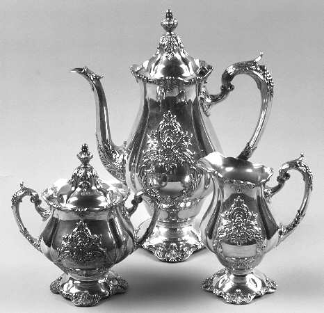Christopher Wren (Silverplate, Hollowware) (3 Pc) Coffee Set (PCP,PCR,PSU)