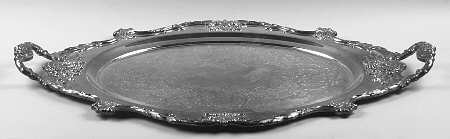 Christopher Wren (Silverplate, Hollowware) Large Silverplate Waiter Tray