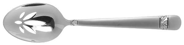 Wicklow-Matte (Stainless) Pierced Tablespoon (Serving Spoon)