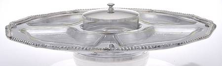 Kings Court (Silverplate, Hollowware) 7 Piece Lazy Susan