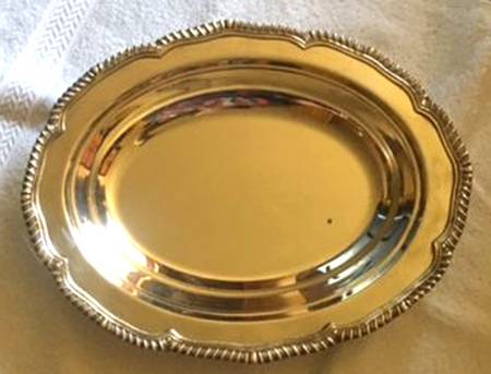Kings Court (Silverplate, Hollowware) Medium Silverplate Oval Vegetable Bowl