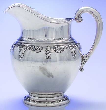 Stradivari (Sterling, Hollowware, Design on Top) Sterling Water Pitcher