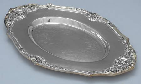 Rose Point (1200, Silverplate, Hollowware) Underplate for Gravy Boat