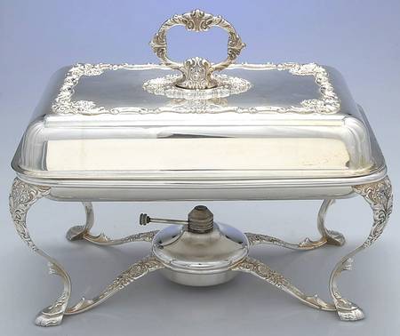 Sir Christopher (Silverplate, Hollowware) 5 Pc Buffet Server (with Stand & Burner)