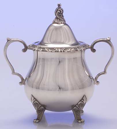 La Reine (Silverplate, Hollowware) Sugar Bowl & Lid
