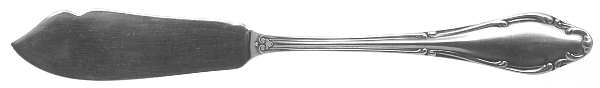 WLN4 (Silverplate) Flat Handle Master Butter Knife