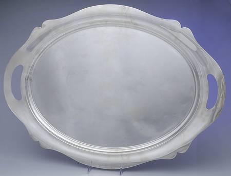 Antique (Sterling, Hollowware) Large Waiter Tray
