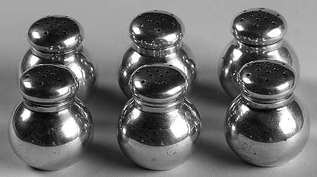 Sterling Hollowware Individual Salt & Pepper (3 Sets) by Watrous