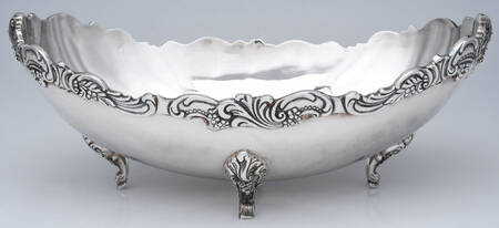 Grande Baroque (Sterling, Hollowware, 4 marks) Oval Footed Sterling Centerpiece