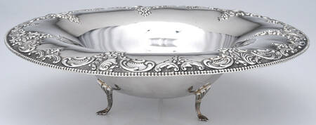 Grande Baroque (Sterling, Hollowware, 4 marks) 14" Round Footed Centerpiece