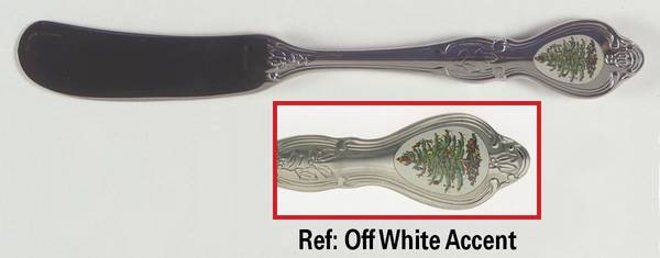 Christmas Tree (Stainless) Flat Handle Butter Spreader