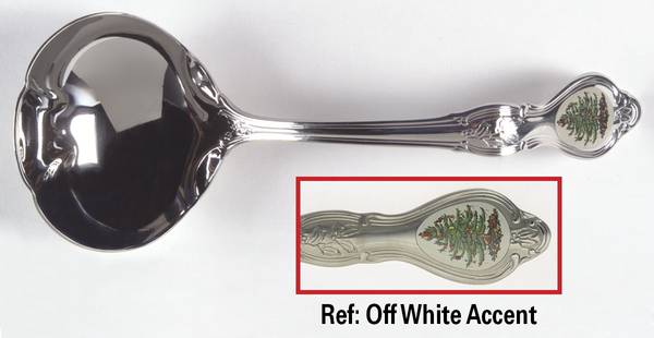 Christmas Tree (Stainless) Solid Gravy Ladle by Wallace Silver