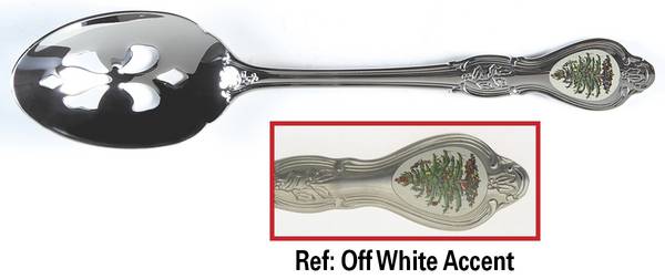 Christmas Tree (Stainless) Pierced Tablespoon (Serving Spoon)