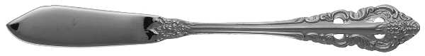 Antique Baroque (Stainless) Flat Handle Master Butter Knife
