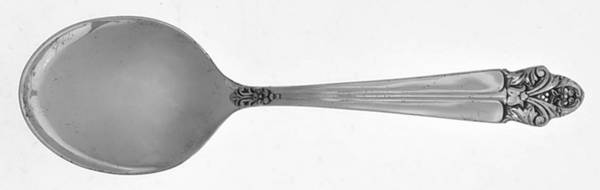 WOX1 (Sterling) Straight Handle Baby Spoon by Wolfenden Silver Co