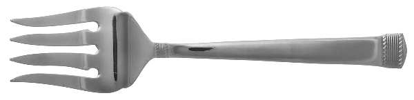 Coin Edge (Stainless) Medium Solid Cold Meat Serving Fork