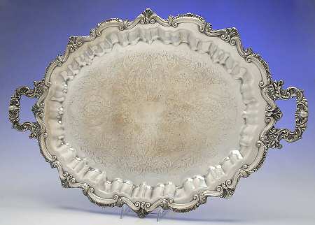 Chippendale (Silverplate, Hollowware) Large Waiter Tray