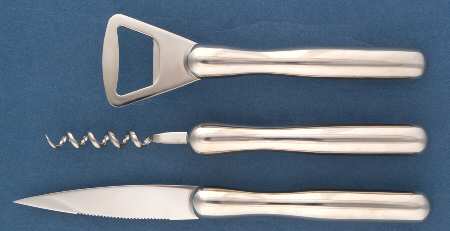 Vintage (3 Pc) Bar Set(Bottle Opener,Bar Knife,Cork Screw)