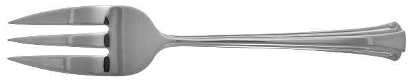 American Scroll (Stainless) Medium Solid Cold Meat Serving Fork by William Roberts Silv
