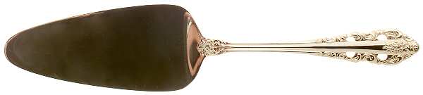 Antique Baroque (Gold Electroplate) Solid Pie Server