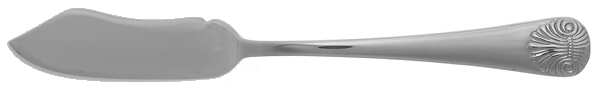 Williamsburg Shell (Stainless) Flat Handle Master Butter Knife
