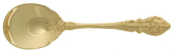 Golden Sir Christopher (Strlng, Gold) Sugar Spoon by Wallace Silver