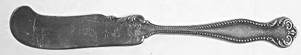 W Silver Plate One (Silverplate) Flat Handle Butter Spreader by W Silver Plate