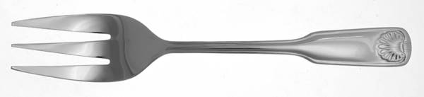 Continental Shell (Stainless) Medium Solid Cold Meat Serving Fork