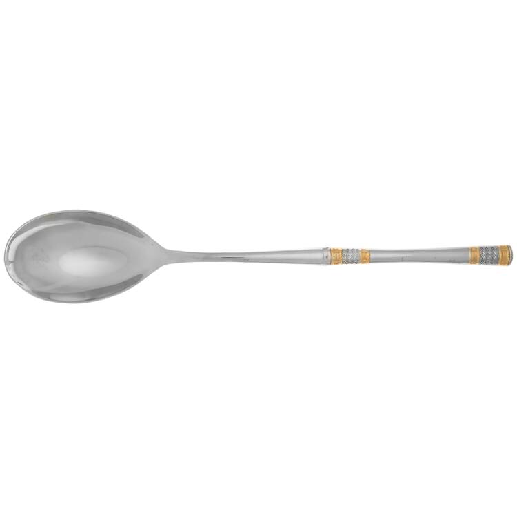 Golden Corsica (Stainless, Gold Accents) Dressing Spoon with Stainless Bowl HC