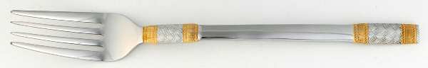 Golden Corsica (Stainless, Gold Accents) Fork