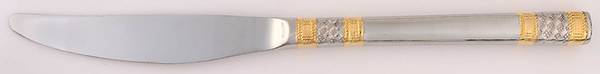 Golden Corsica (Stainless, Gold Accents) Modern Hollow Knife
