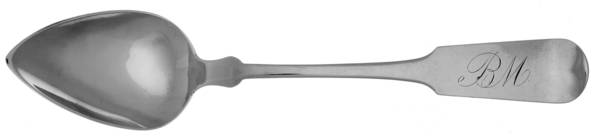 Coin Silver Flatware Dessert/Oval Soup Spoon by Walter M Pitkin