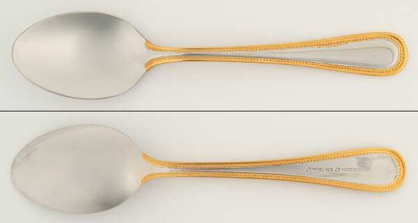 Regal Pearl (Stainless, Gold Accent) Place/Oval Soup Spoon