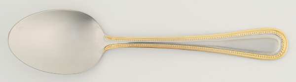 Regal Pearl (Stainless, Gold Accent) Oval Place Soup Spoon