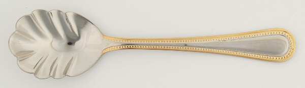 Regal Pearl (Stainless, Gold Accent) Sugar Shell Spoon