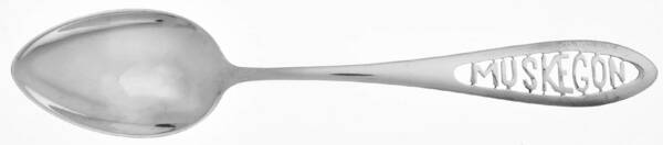 Sterling Souvenir Spoons Muskegon Michigan - No Box