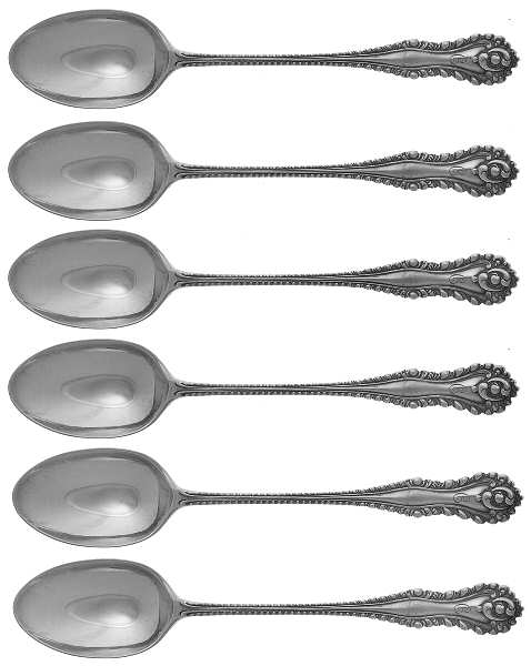 WMY1 (Sterling) Monogrammed Demitasse Spoon - Set of 12 by William Comyns&Sons