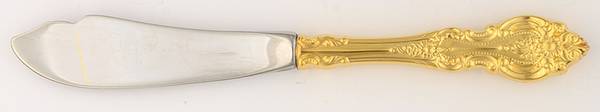 Golden Grand Victorian (Sterling) Hollow Handle Master Butter Knife
