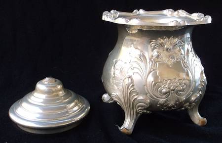 45 (Hand Chased, Silverplate, Hollowware) Waste Bowl by W & S Blackington Co