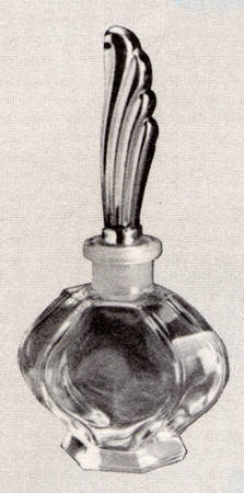 Caribbean (Sterling, Hollowware) Crystal Perfume Bottle with Sterling Stopper