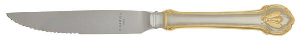 Gold Napoleon Bee (Stainless) Steak Knife Individual Hollow, Serrate HC