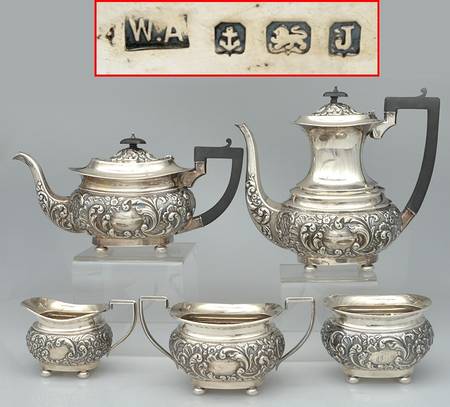 1110 (Sterling, Hollowware) by William Adams-Sheffield-Birminghan